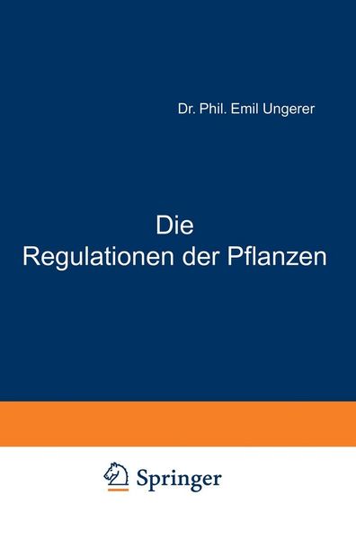 Produktbild: Die Regulationen der Pflanzen