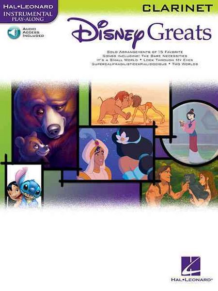 Produktbild: Disney Greats for Clarinet Instrumental Play-Along Pack Book/Online Audio