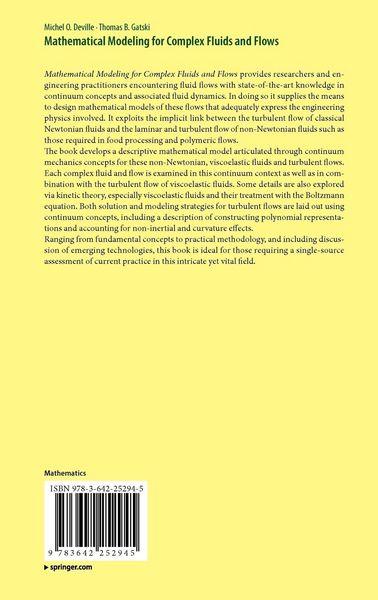 Produktbild: Mathematical Modeling for Complex Fluids and Flows