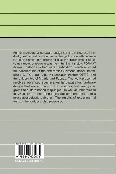 Produktbild: Practical Formal Methods for Hardware Design