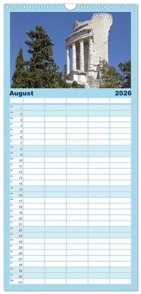 Produktbild: Familienplaner 2026 - C&ocirc;te d&rsquo;Azur - Sehnsuchtsort am Mittelmeer mit 5 Spalten (Wandkalender, 21 x 45 cm) CALVENDO