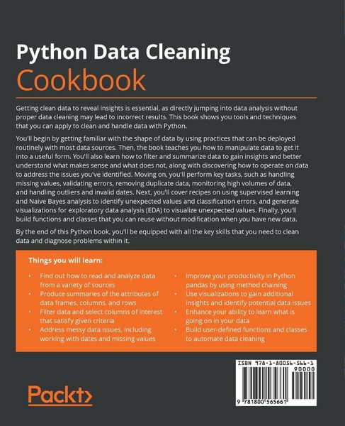 Produktbild: Python Data Cleaning Cookbook