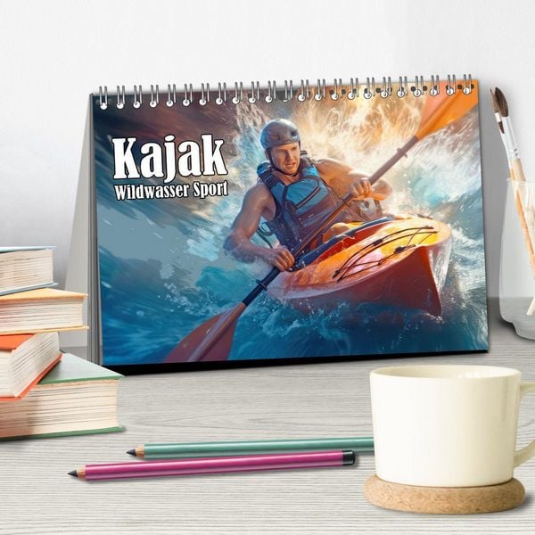 Produktbild: Kayak Wildwasser Sport (Tischkalender 2026 DIN A5 quer), CALVENDO Monatskalender