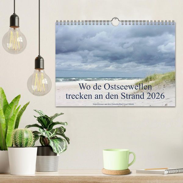 Produktbild: Wo de Ostseewellen trecken an den Strand 2026 (Wandkalender 2026 DIN A4 quer), CALVENDO Monatskalender