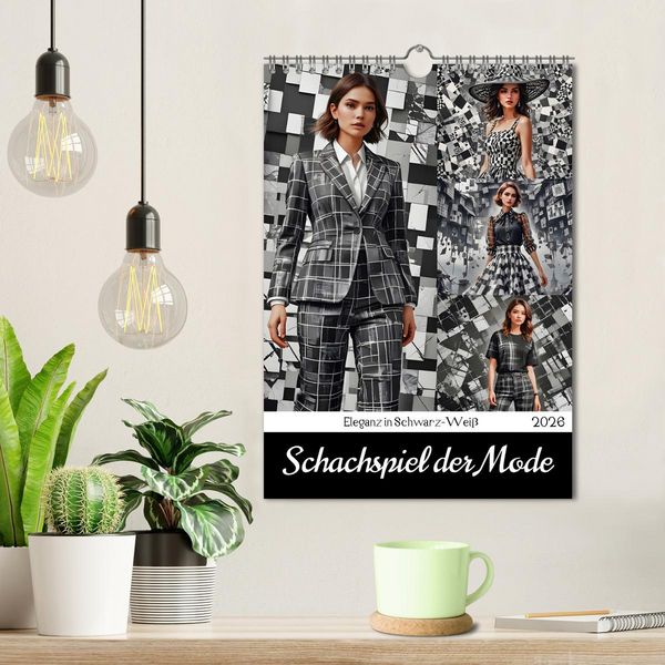 Produktbild: Schachspiel der Mode (Wandkalender 2026 DIN A4 hoch), CALVENDO Monatskalender