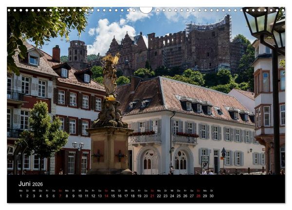 Produktbild: Heidelberger Stadtansichten (Wandkalender 2026 DIN A3 quer), CALVENDO Monatskalender