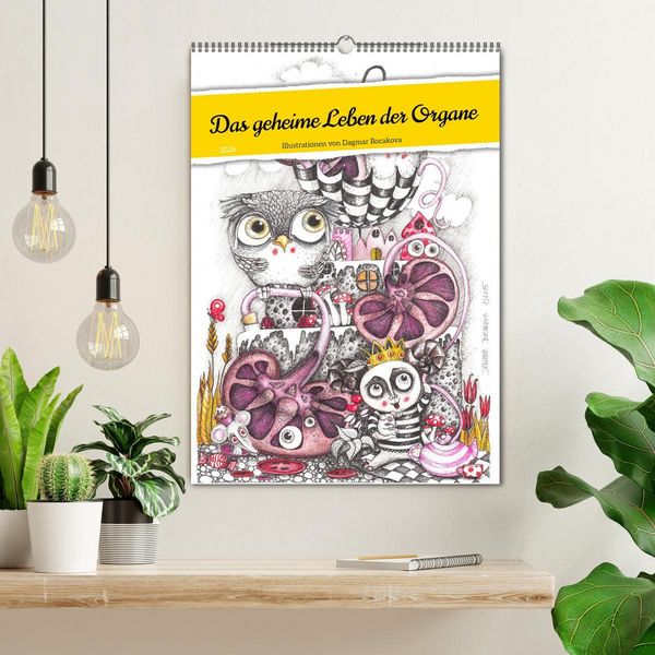 Produktbild: Das geheime Leben der Organe (Wandkalender 2026 DIN A2 hoch), CALVENDO Monatskalender