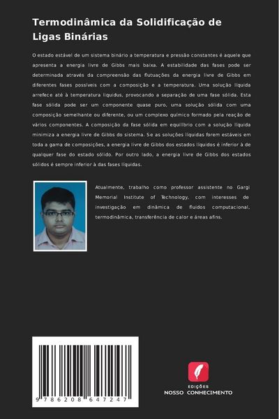 Produktbild: Termodin&acirc;mica da Solidifica&ccedil;&atilde;o de Ligas Bin&aacute;rias