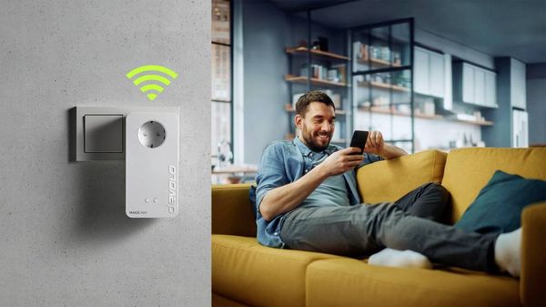 Produktbild: Devolo Magic 2 WiFi 6 next Powerline WLAN Multiroom Starter Kit 07195 Powerline, WLAN 2400 MBit/s