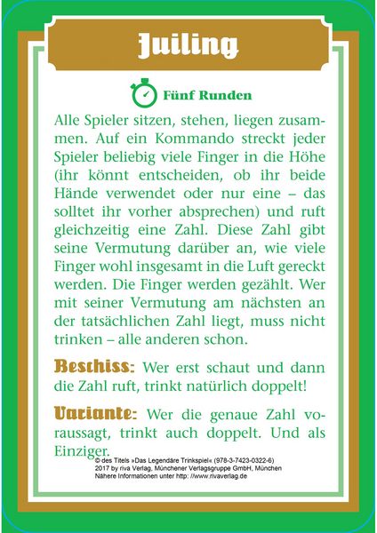 Produktbild: Das legend&auml;re Trinkspiel