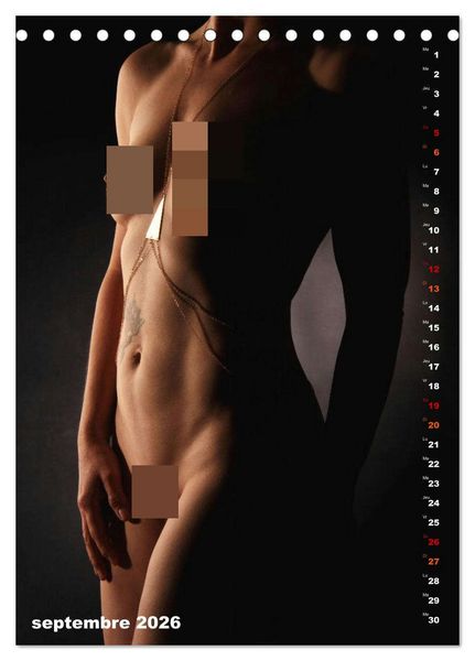 Produktbild: L'or nu (Calendrier de bureau 2026 DIN A5 horizontal), CALVENDO calendrier mensuel