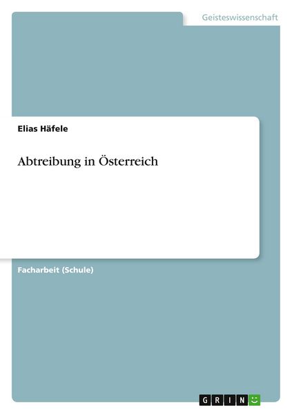 Produktbild: Abtreibung in &Ouml;sterreich