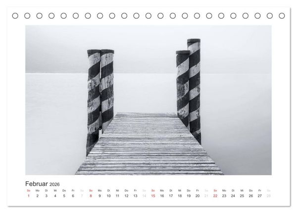 Produktbild: Limone sul Garda schwarzwei&szlig; (Tischkalender 2026 DIN A5 quer), CALVENDO Monatskalender