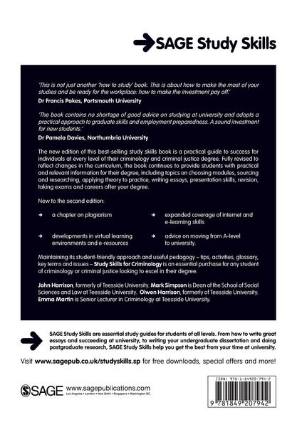 Produktbild: Study Skills for Criminology