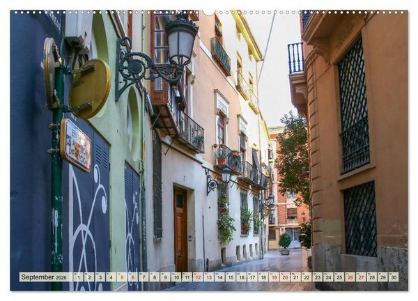 Produktbild: Valencia - sehenswert bei Tag und bei Nacht (Wandkalender 2026 DIN A2 quer), CALVENDO Monatskalender