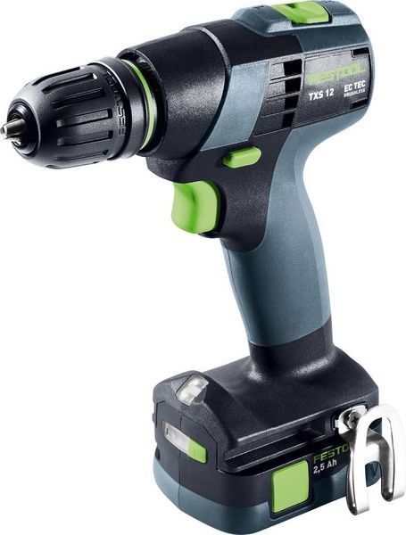 Produktbild: Festool TXS 12 2,5-Plus 576873 Akku-Bohrschrauber 10.8V 2.50Ah
