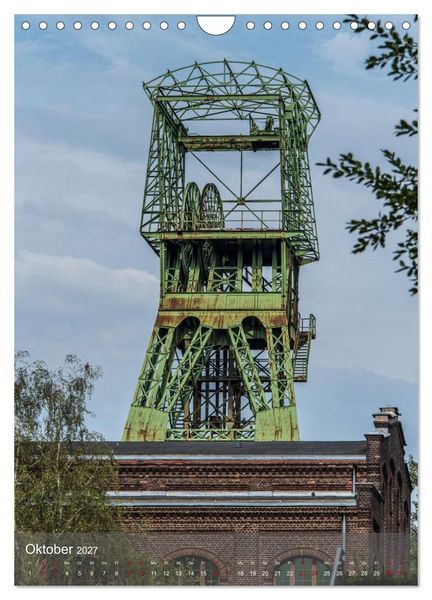 Produktbild: F&ouml;rdert&uuml;rme im Ruhrgebiet - Skulpturen der Vergangenheit (Wandkalender 2027 DIN A4 hoch), CALVENDO Monatskalender