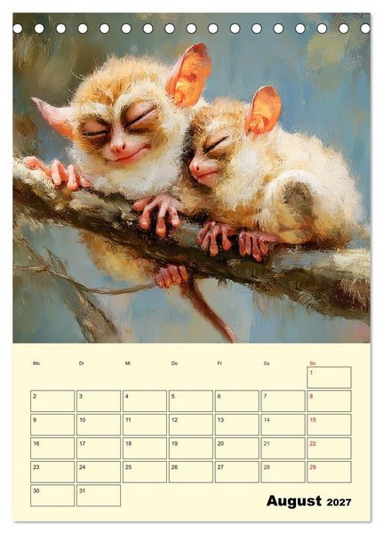 Produktbild: Koboldmakis. Kleine H&uuml;ter des Dschungels (Tischkalender 2027 DIN A5 hoch), CALVENDO Monatskalender