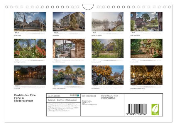 Produktbild: Buxtehude - Eine Perle in Niedersachsen (Wandkalender 2026 DIN A4 quer), CALVENDO Monatskalender