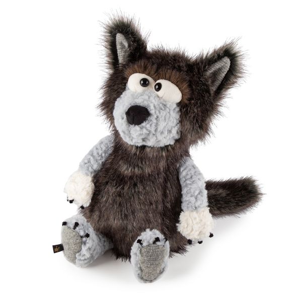 Sigikid 43153 - Wolf Azubi Bubi, BeastsTown, Plüsch-Kuscheltier, 40 cm