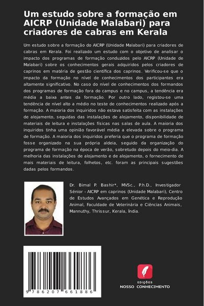 Produktbild: Um estudo sobre a forma&ccedil;&atilde;o em AICRP (Unidade Malabari) para criadores de cabras em Kerala