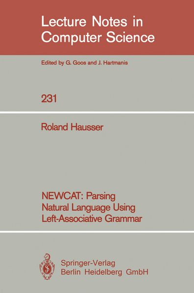 Produktbild: NEWCAT: Parsing Natural Language Using Left-Associative Grammar