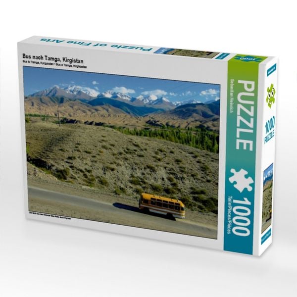 Produktbild: CALVENDO Puzzle Bus nach Tamga, Kirgistan | 1000 Teile Lege-Gr&ouml;&szlig;e 64x48cm Foto-Puzzle f&uuml;r gl&uuml;ckliche Stunden