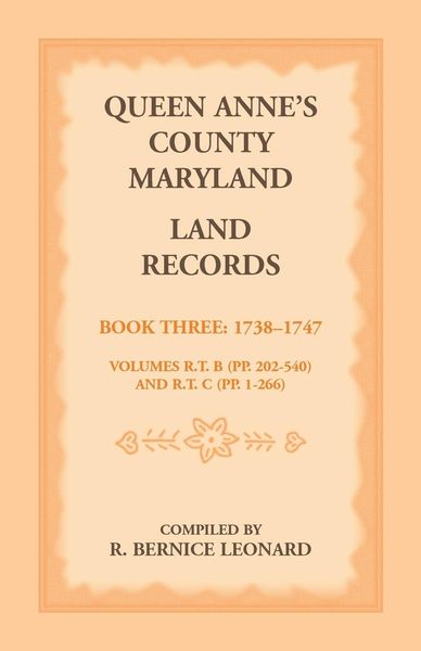 Produktbild: Queen Anne's County, Maryland Land Records, Book 3