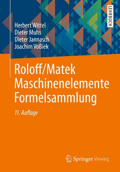 Produktbild: Roloff/Matek Maschinenelemente Formelsammlung
