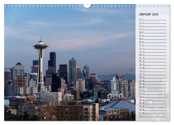 Produktbild: Eine Reise nach Seattle (Wandkalender 2026 DIN A3 quer), CALVENDO Monatskalender