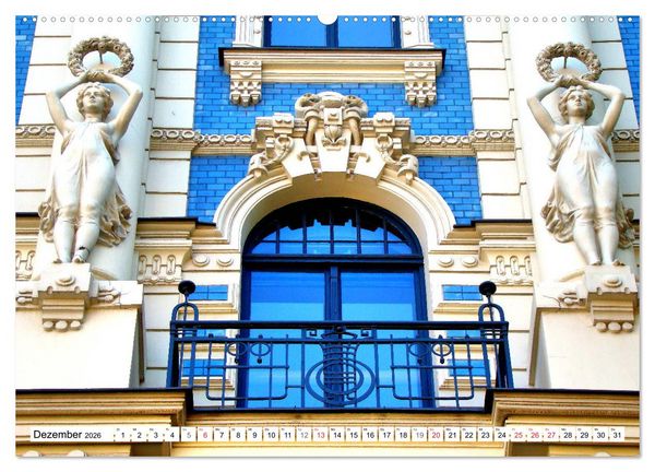 Produktbild: Jugendstil in Riga - Schmuckst&uuml;cke der lettischen Hauptstadt (Wandkalender 2026 DIN A2 quer), CALVENDO Monatskalender