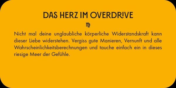 Produktbild: Sternzeichen Jungfrau 40 Karten in Magnetschachtel mit Metallicfolie - Magische Messages von den Sternen