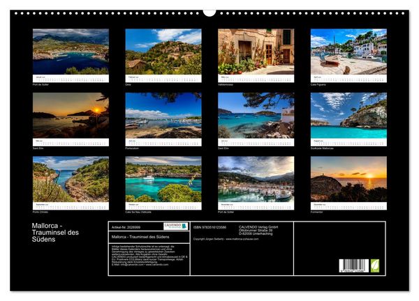 Produktbild: Mallorca - Trauminsel des S&uuml;dens (Wandkalender 2026 DIN A2 quer), CALVENDO Monatskalender