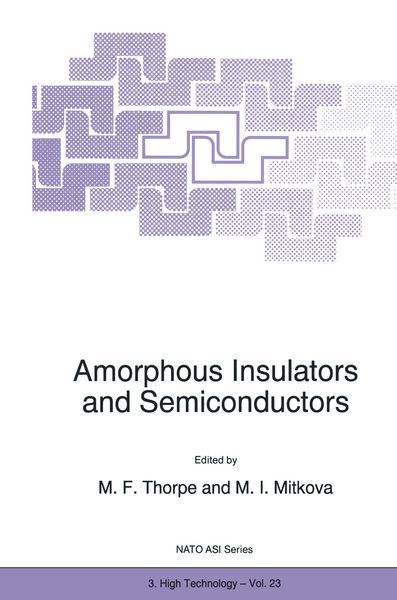 Produktbild: Amorphous Insulators and Semiconductors