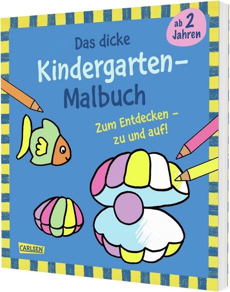 Produktbild: Ausmalbilder f&uuml;r Kita-Kinder: Das dicke Kindergarten Malbuch zum Entdecken