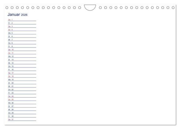 Produktbild: Farbiger Bastelkalender (Wandkalender 2026 DIN A4 quer), CALVENDO Monatskalender