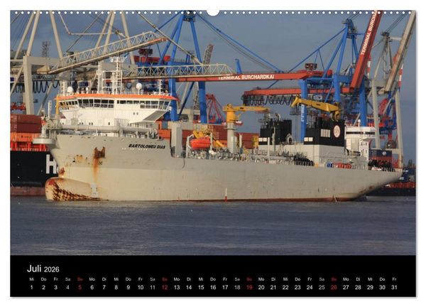 Produktbild: Schiffe im Hamburger Hafen (Wandkalender 2026 DIN A2 quer), CALVENDO Monatskalender