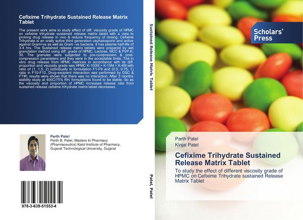 Produktbild: Cefixime Trihydrate Sustained Release Matrix Tablet