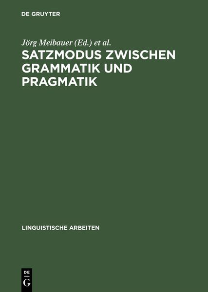 Produktbild: Satzmodus zwischen Grammatik und Pragmatik