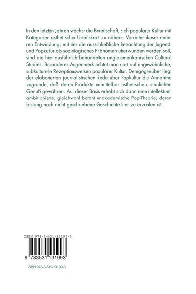 Produktbild: Cultural Studies und Pop