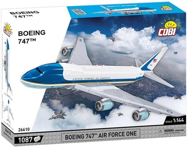 COBI 26610 - Boeing 747 Air Force One, Bausatz, 1087 Klemmbausteine