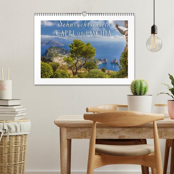 Produktbild: Sehnsuchtsinseln Capri und Ischia (Wandkalender 2026 DIN A3 quer), CALVENDO Monatskalender
