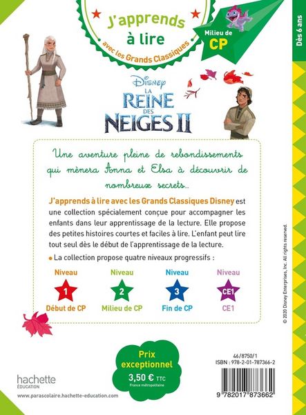 Produktbild: La reine des neiges II : milieu de CP, niveau 2