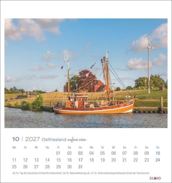 Produktbild: Ostfriesland Postkartenkalender 2027 - einfach sch&ouml;n