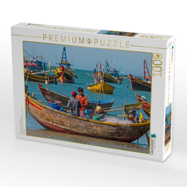 Produktbild: CALVENDO Puzzle Fischerhafen, Mui Ne, Vietnam | 1000 Teile Lege-Gr&ouml;&szlig;e 64x48cm Foto-Puzzle f&uuml;r gl&uuml;ckliche Stunden