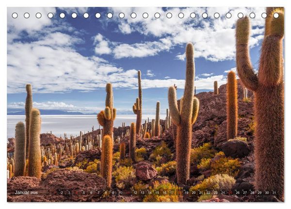 Produktbild: Peru und Bolivien - Traumlandschaften (Tischkalender 2026 DIN A5 quer), CALVENDO Monatskalender