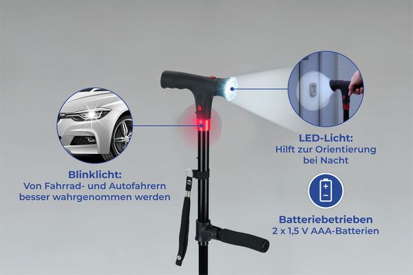 Produktbild: LED Geh- und Aufstehhilfe, Belastbarkeit: 150 kg