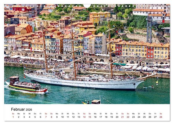 Produktbild: Porto und Gaia - Ausblicke und Einsichten (Wandkalender 2026 DIN A3 quer), CALVENDO Monatskalender