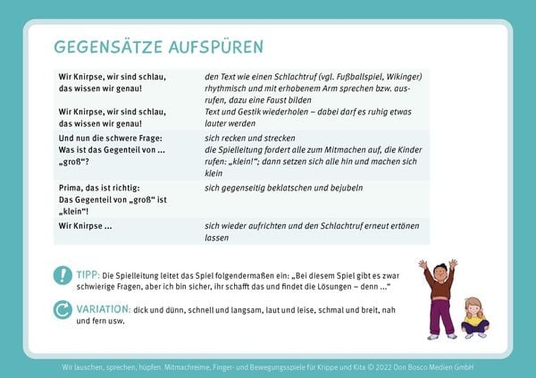 Produktbild: Wir lauschen, sprechen, hüpfen