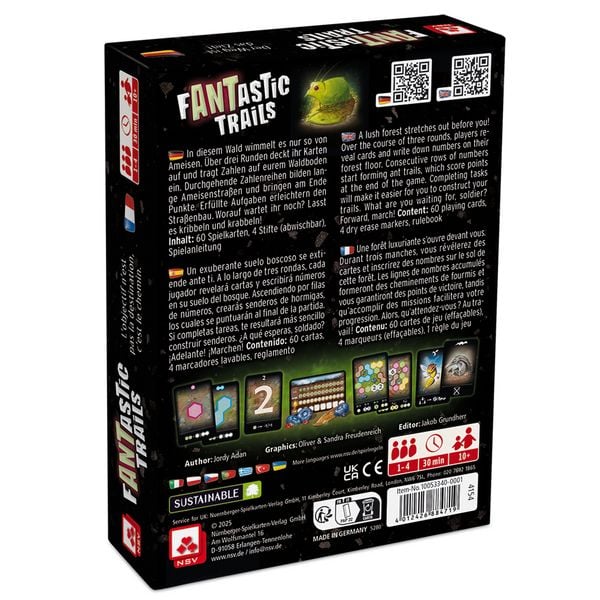 Produktbild: NSV - FANTASTIC TRAILS, Kartenspiel - der Weg ist das Ziel